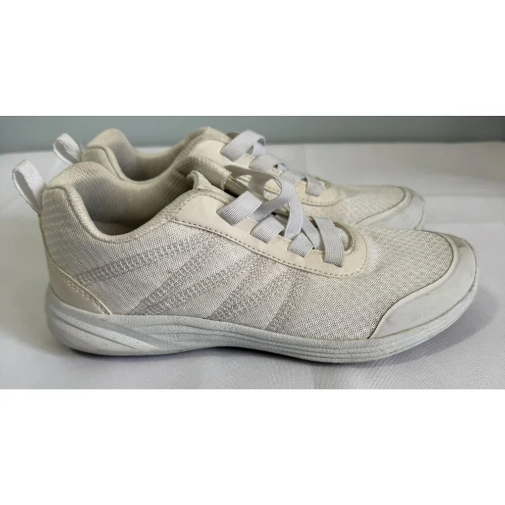 Vionic Womens Athletic‎ Sneakers Size 6 White Elastic Laces Walking Shoes
